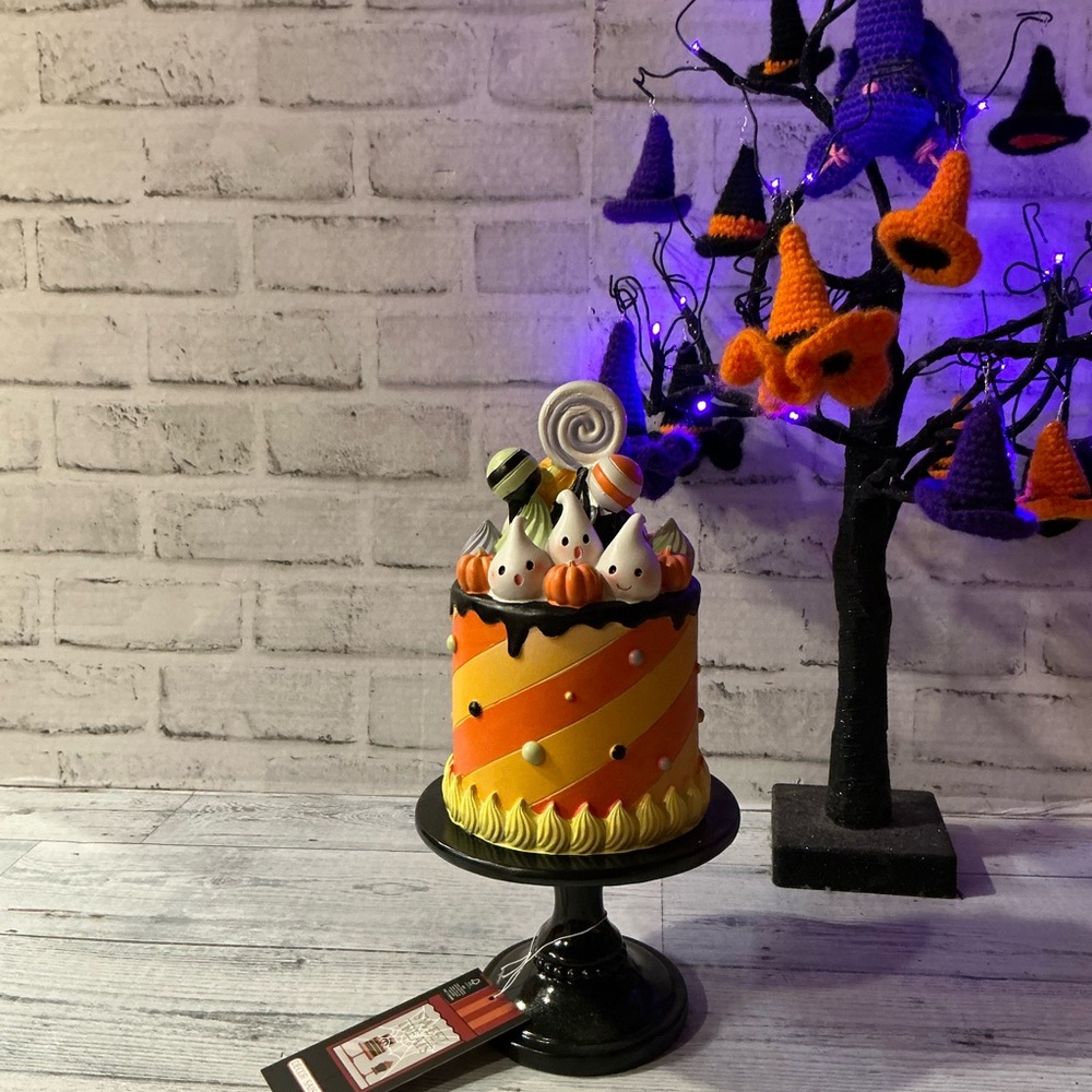 SWEET TREATS 15”H Ghost Cake With Stand